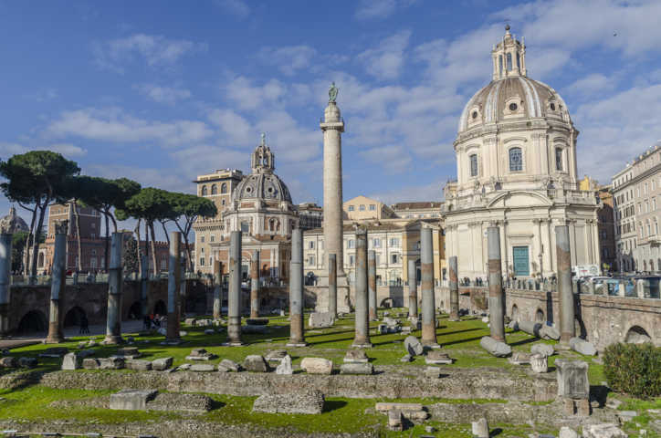116 - Italia - Roma - Foros Imperiales - Foro y Columna de Trajano